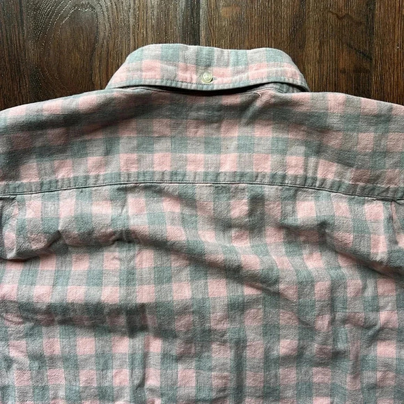 Men's GAP Checkered Shirt | Gingham Shirt | GAP Gingham Button Down Shirt - Picture 8 of 9